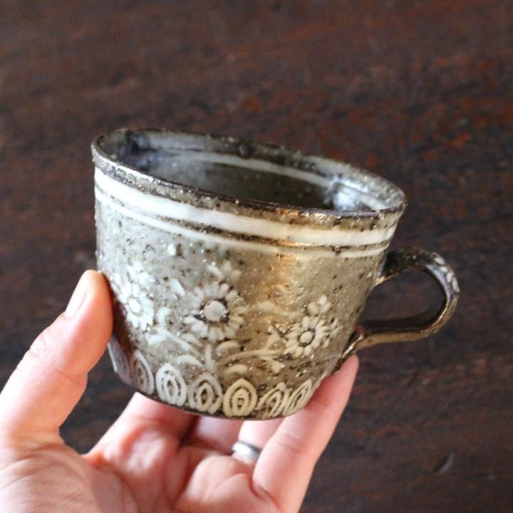 光萌窯 中西申幸 象嵌 皿 カップアンドソーサー 角向付 三島手 作家さん 4b2cdaa44320738a5de6d887090132