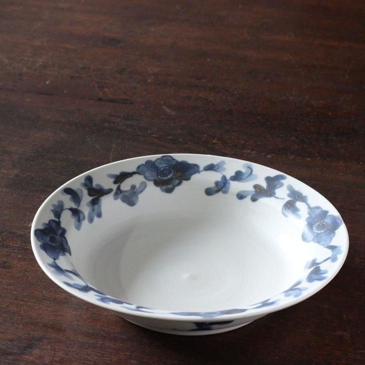 堀畑蘭さん 堀畑蘭 7.5寸皿 色絵 スターチス - 作家ものの器と生活雑貨 on