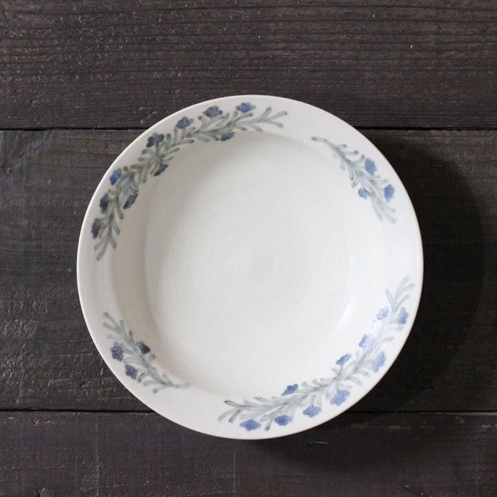 爆買いしたい 鉄絵 7.5寸深皿 堀畑蘭 ローズマリー 作家ものの器と生活雑貨 - 食器