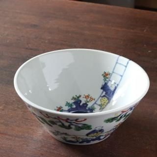 堀畑蘭花柄デザートカップ 高脚