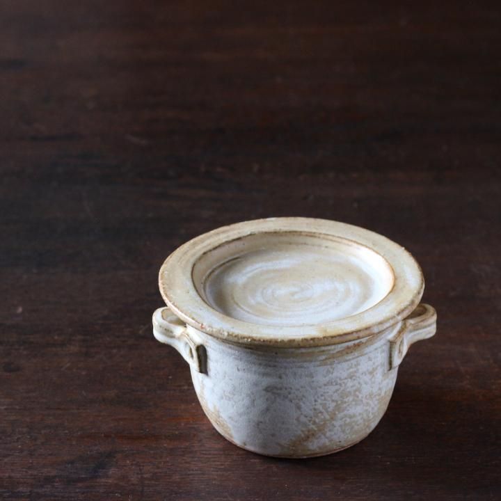 石渡磨美 耐火蓋付スープカップ 白 - 作家ものの器と生活雑貨 on