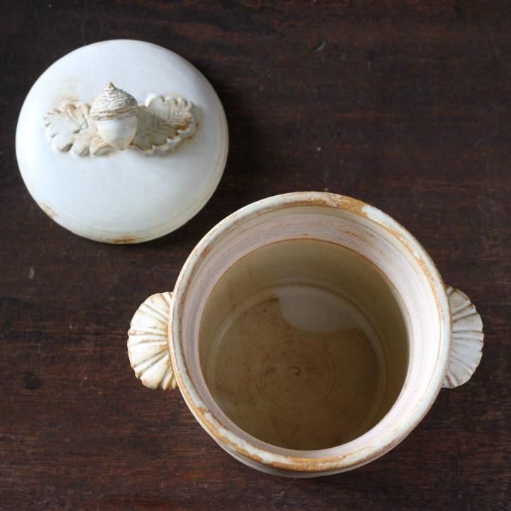 石渡磨美 どんぐり炊飯土鍋 1合 白 - 作家ものの器と生活雑貨 on 石渡磨美 どんぐり炊飯土鍋 1合 白 - 作家ものの器と生活雑貨 on