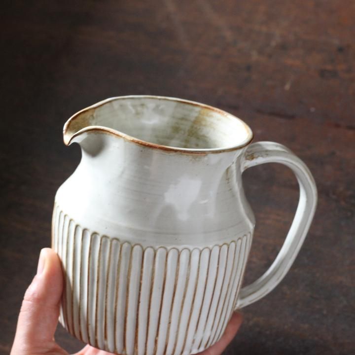 石渡磨美 コーヒーサーバー 白 A - 作家ものの器と生活雑貨 on-la-cru