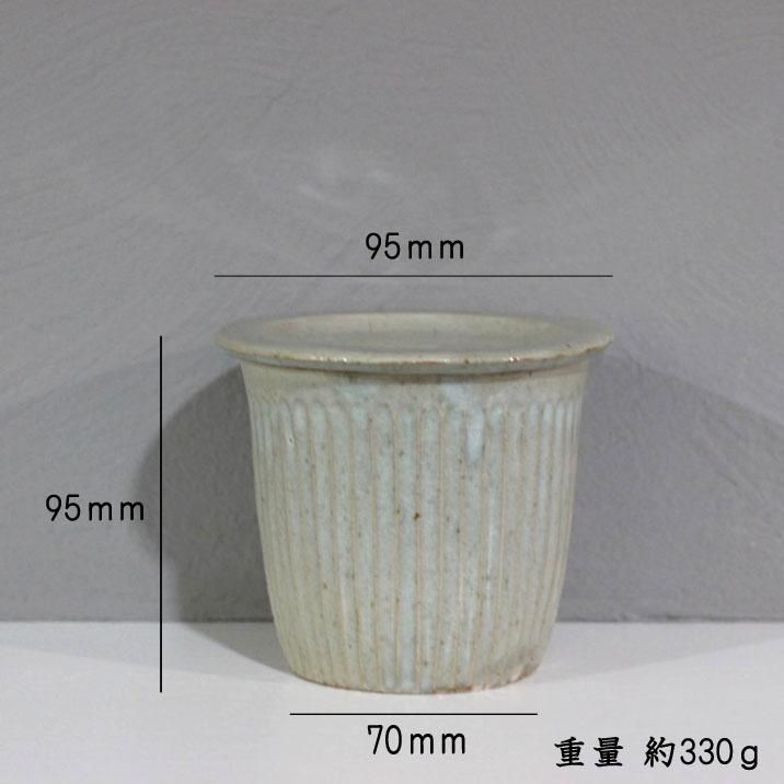 レビュー高評価のおせち贈り物 L 塩壺 石渡磨美 灰粉引 on-la-cru 作家ものの器と生活雑貨 - 保存容器・ケース