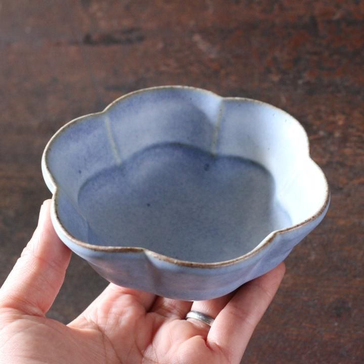 さんちゃ窯 中林範夫 青4寸 花小鉢 - 作家ものの器と生活雑貨 on