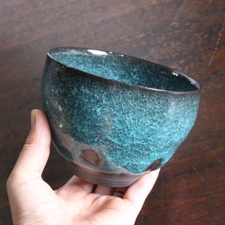 茶道具 抹茶茶碗 薄氷紋 氷裂 青磁 茶碗 茶道具 抹茶茶碗 薄氷紋 氷裂 青磁 茶碗