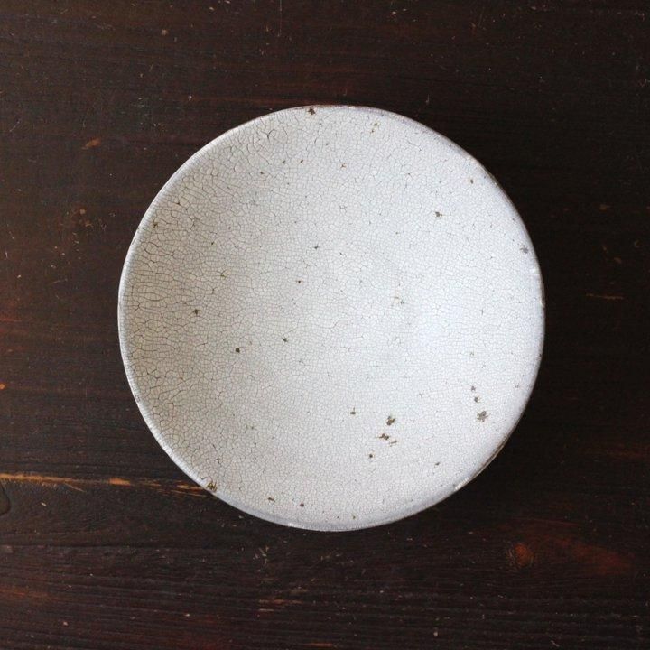 大原拓也 裂粉引 8寸浅鉢 - 作家ものの器と生活雑貨 on-la-cru