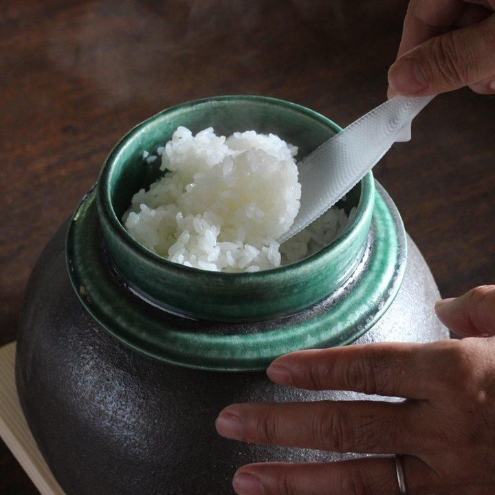 閑心窯 大杉康伸 かまどはん 緑×黒 - 作家ものの器と生活雑貨 on 閑心窯 大杉康伸 かまどはん 緑×黒 - 作家ものの器と生活雑貨 on