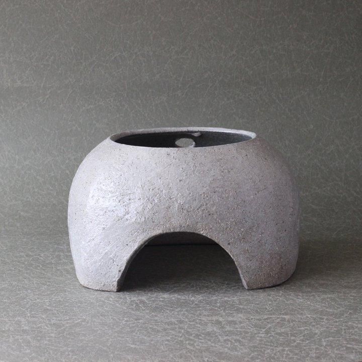 閑心窯 大杉康伸 かまどはん 緑×グレー - 作家ものの器と生活