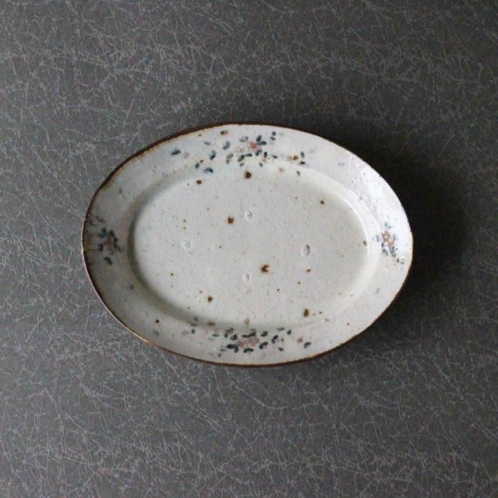 コウホ窯 市野吉記 シノワズリ 楕円皿 - 作家ものの器と生活雑貨 コウホ窯 市野吉記 シノワズリ 楕円皿 - 作家ものの器と生活雑貨