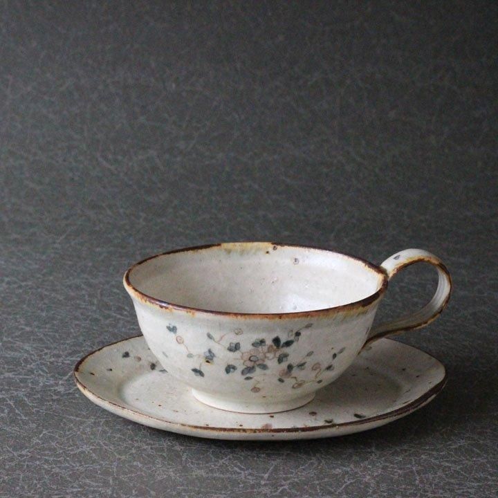 コウホ窯市野吉記マグカップソーサー小皿