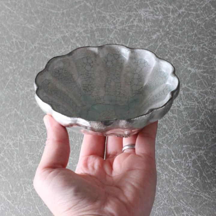 谷井直人 ビードロ×シルバー 花小鉢【17】 - 作家ものの器と生活