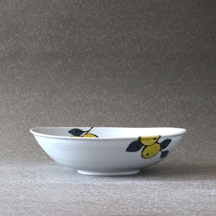 徳永遊心窯 色絵みかん 楕円鉢 - 作家ものの器と生活雑貨 on-la