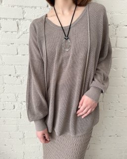 <img class='new_mark_img1' src='https://img.shop-pro.jp/img/new/icons1.gif' style='border:none;display:inline;margin:0px;padding:0px;width:auto;' />seacell & organic cotton mesh sweater BROWNξʲ