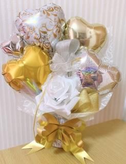 送料無料 通販 ファッション 大人かわいい オシャレな色合いのバルーンギフト 【Piece unique フラワー・リース