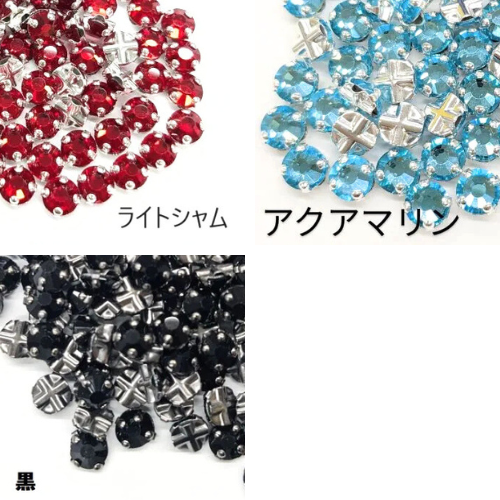ラインストーン埋め尽くしコルク半最終値下げ 262/20ラインストーン《爪付き縫い付け》 - 三徳オンラインショップ
