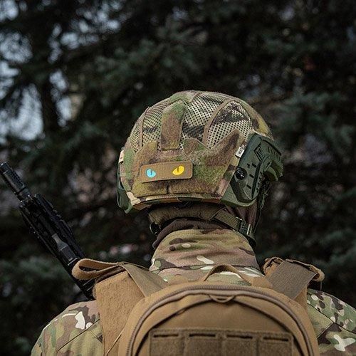 M-TAC］Cat Eyes Yellow/Blue Laser Cut Patch - ミリタリーショップ