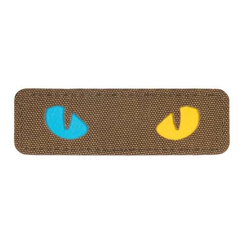 M-TAC］Cat Eyes Yellow/Blue Laser Cut Patch - ミリタリー