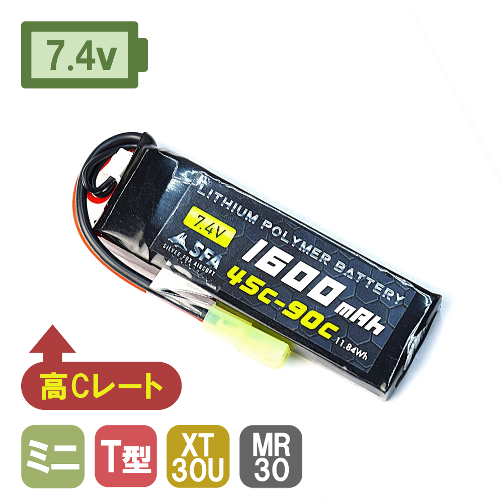 SFA7.4v 1600mAh 45C-90C ݥХåƥ꡼ ߥS