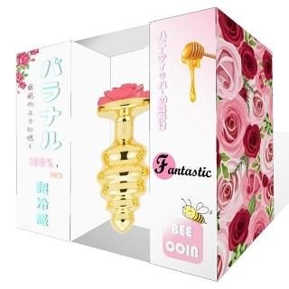 バラナル 超冷感アナルコーン Mピンクバラ