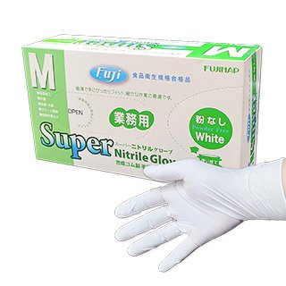 ニトリル手袋ホワイト【Mサイズ】100枚入り