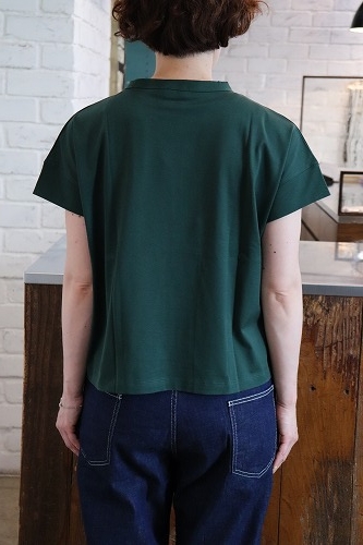 handvaerk【ハンドバーク】 60/2 ボトルネックTシャツ