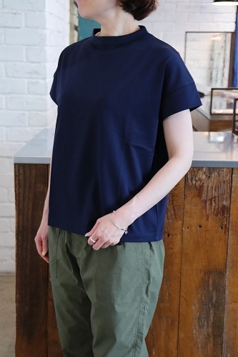 handvaerk | 60/2 ボトルネックTシャツ SOLID WOMEN（Tシャツ