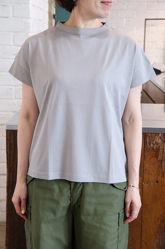 handvaerk【ハンドバーク】 60/2 ボトルネックTシャツ