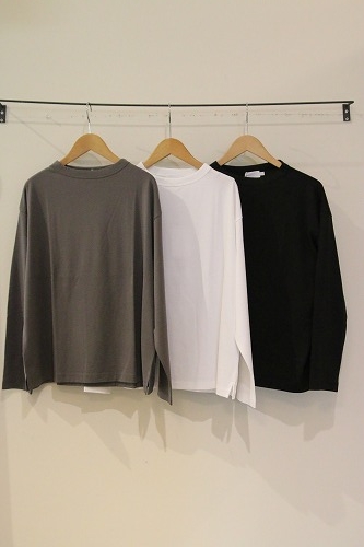 handvaerk (ハンドバーク) 60/2 GATHER L/S T-SHIRT / ギャザー