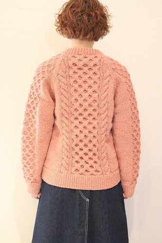 HARVESTY　ハーベスティ　HAND KNITTED CABLE KNIT PULLOVER