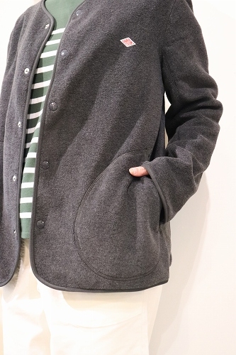2024 AUTUMN & WINTER> -NEW ARRIVAL- FLEECE COLLARLESS JACKET