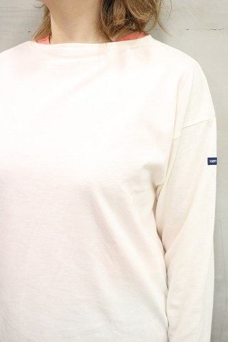 【美品】セントジェームス　モーレ　長袖　ホワイト SAINT JAMES セントジェームス モーレ長袖