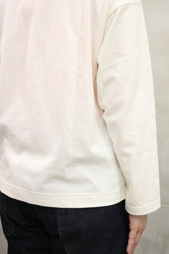 【美品】セントジェームス　モーレ　長袖　ホワイト モーレドロップショルダー［白］：セントジェームス