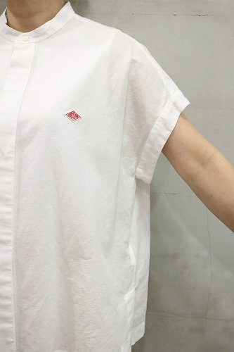 DANTON ダントン COTTON LINEN SLUB SLEEVELESS SHIRT