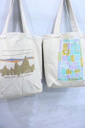 新品　patagonia /パタゴニア RECYCLED MARKET TOTE Shop Recycled Market Tote - PSCL_Peace Seeds: Classic Tan