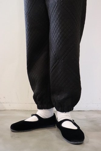 Porter des boutons ポルテデブトン キルト柄ニットパンツ