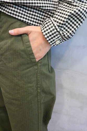 or slow オアスロウ WIDE FIT FRENCH WORK PANTS