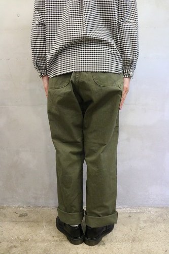 or slow オアスロウ WIDE FIT FRENCH WORK PANTS