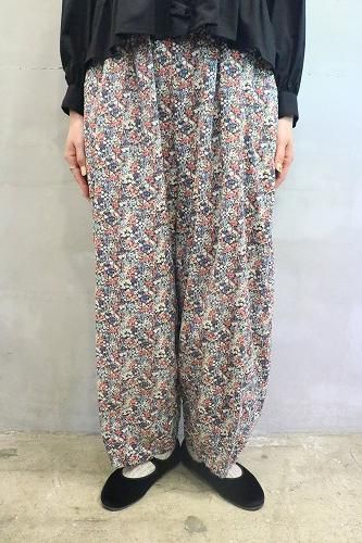 ○haru○ HARVESTY 花柄 ローン イージー サーカス パンツ HARVESTY｜コットン 花柄 ローン イージー サーカス パンツ