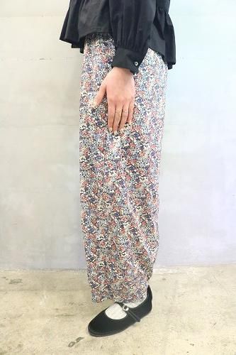 HARVESTY｜コットン 花柄 ローン イージー サーカス パンツ