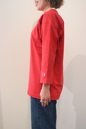 champion チャンピオン T1011 3/4スリーブフットボールTシャツ