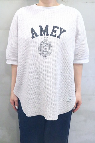 Americana/アメリカーナ ビッグワッフル 後ろガゼットAMEY Tシャツ Americana アメリカーナ ビックワッフル 後ろガゼット S/S(AMEY)
