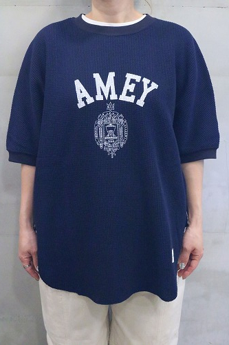 Americana/アメリカーナ ビッグワッフル 後ろガゼットAMEY Tシャツ Americana アメリカーナ ビックワッフル 後ろガゼット S/S(AMEY)