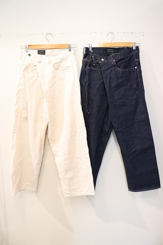 machatt マチャット タック テーパード デニム 38 アイボリー MACHATT ONLINE STORE