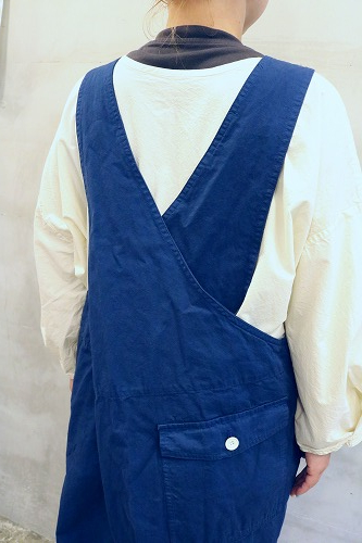 veritecoeur ヴェリテクール ガーメントダイクロスバックオーバーオール