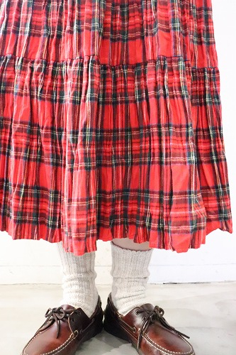 ROCKMOUNT 【ロックマウント】 コットンフランネル ティアードスカート