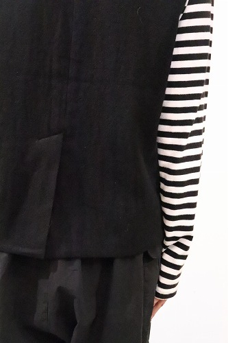 veritecoeur ヴェリテクール 今期新作 ジレ ベスト ブラック 黒