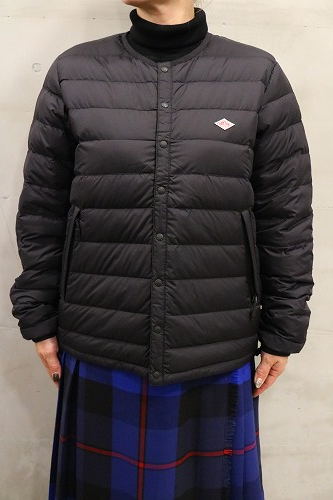 ダントン WOMEN'S CREWNECK INNER DOWN JACKET Danton - Women's Inner Down Crewneck Jacket in Light Brown