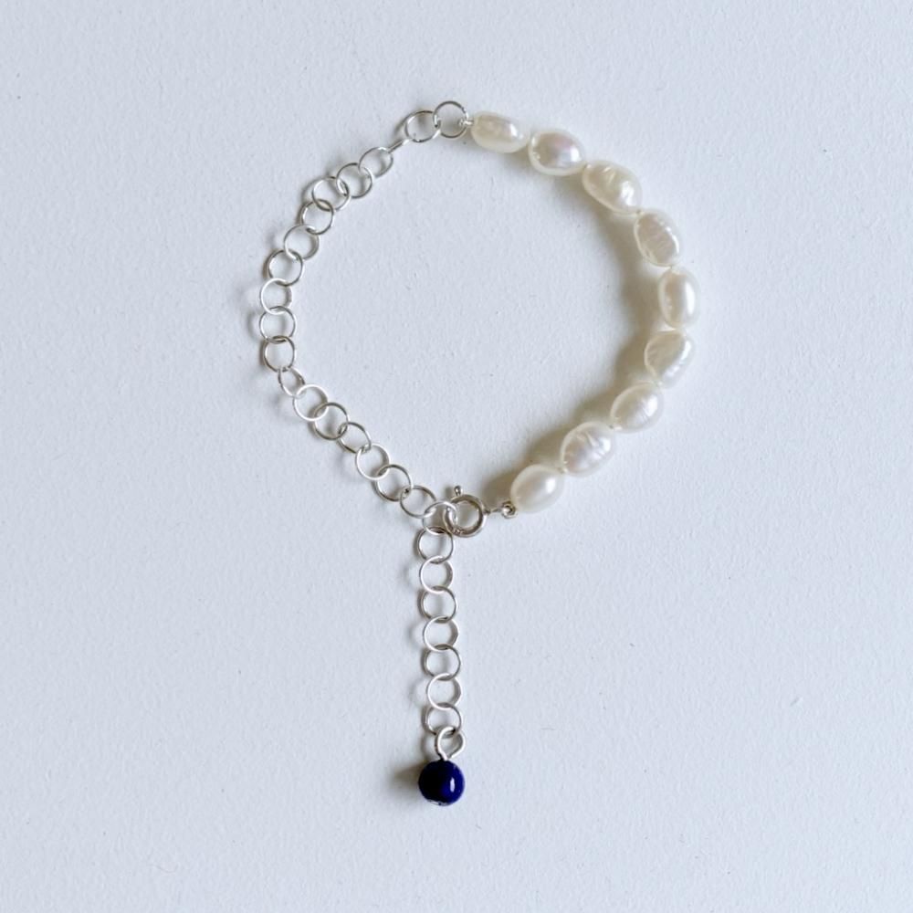 Miro pearl bracelet_silver