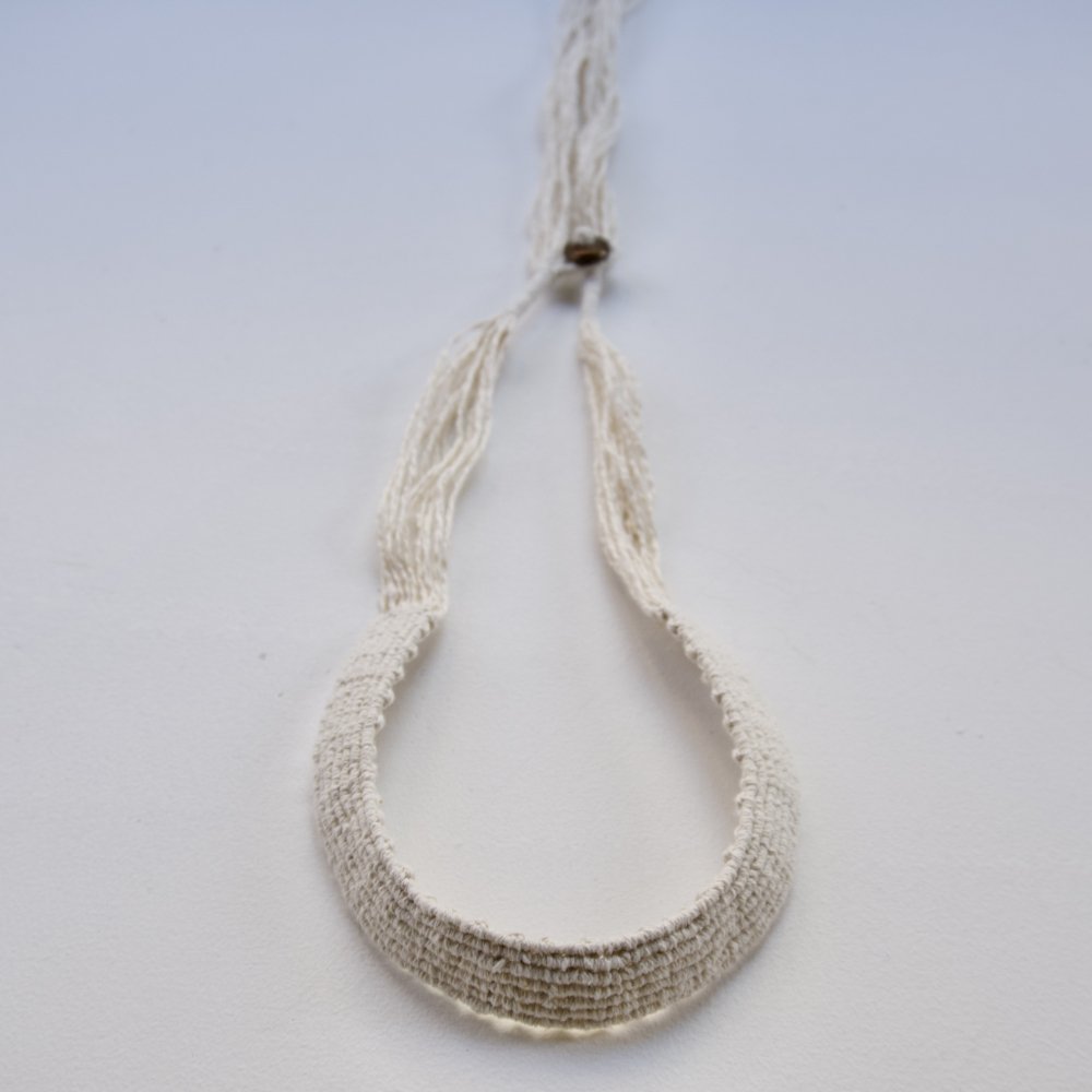 thread necklace / fringe _ W